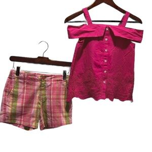 Lands’ End and GB girls pink beautiful SET size 8 GUC